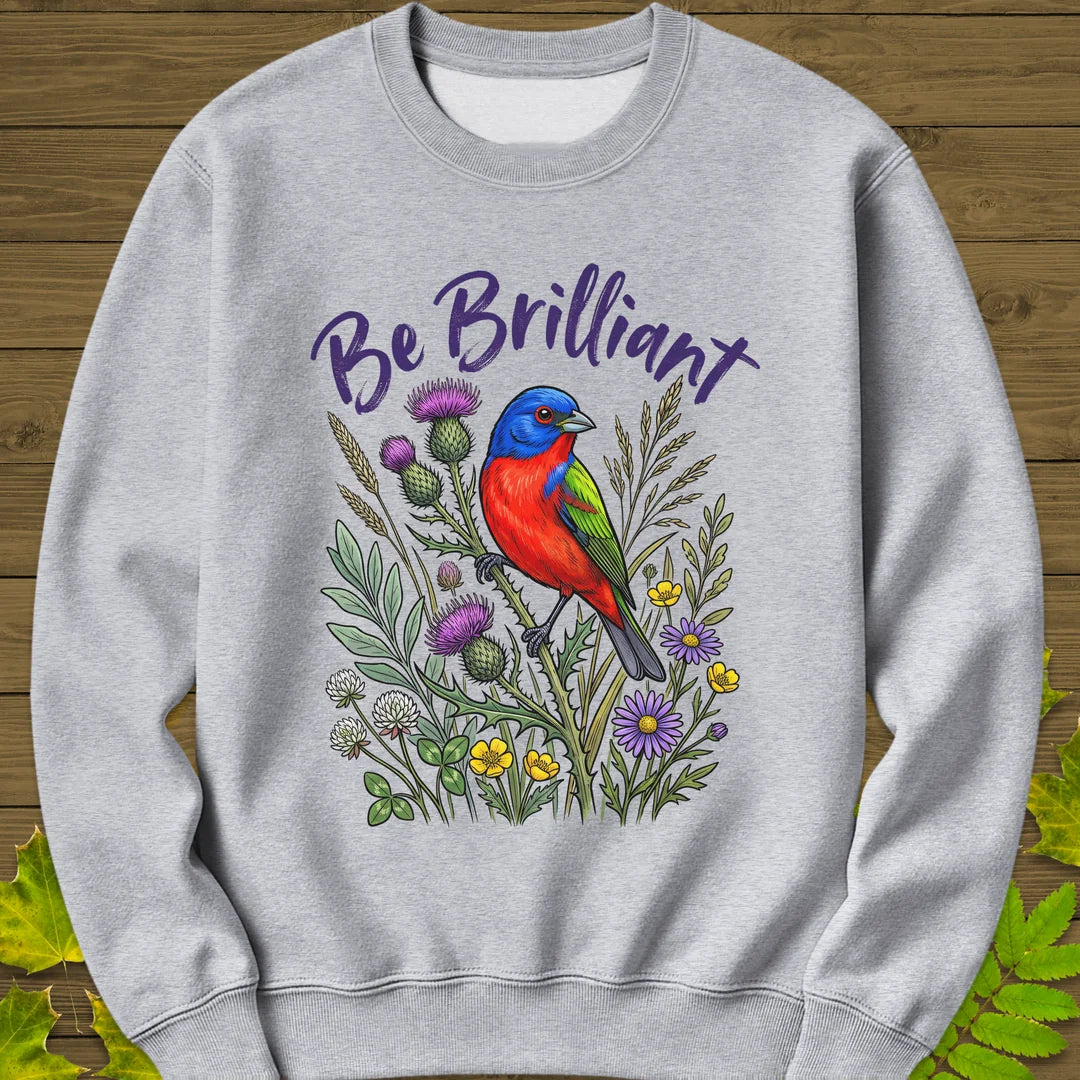 Be Brilliant Sweatshirt in Sport Grey