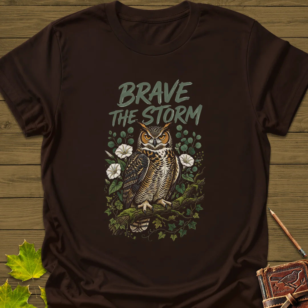 Brave The Storm T-Shirt in Dark Chocolate