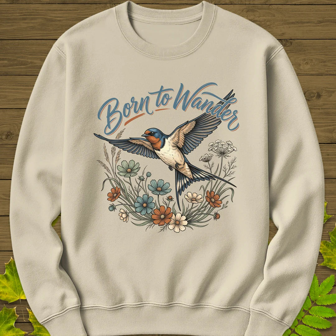 Born To Wander Sweatshirt in Sand