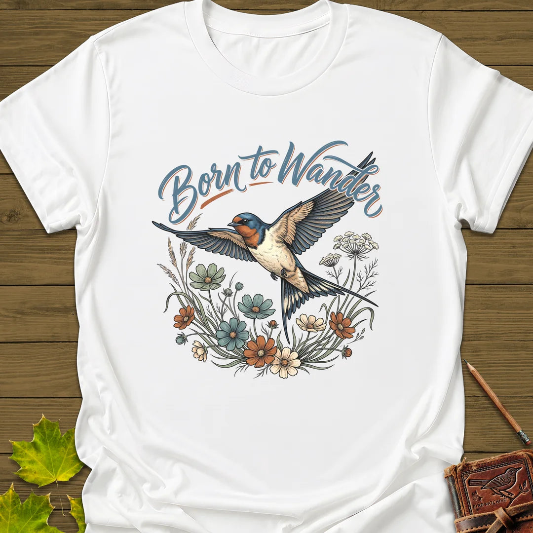 Born To Wander T-Shirt in White