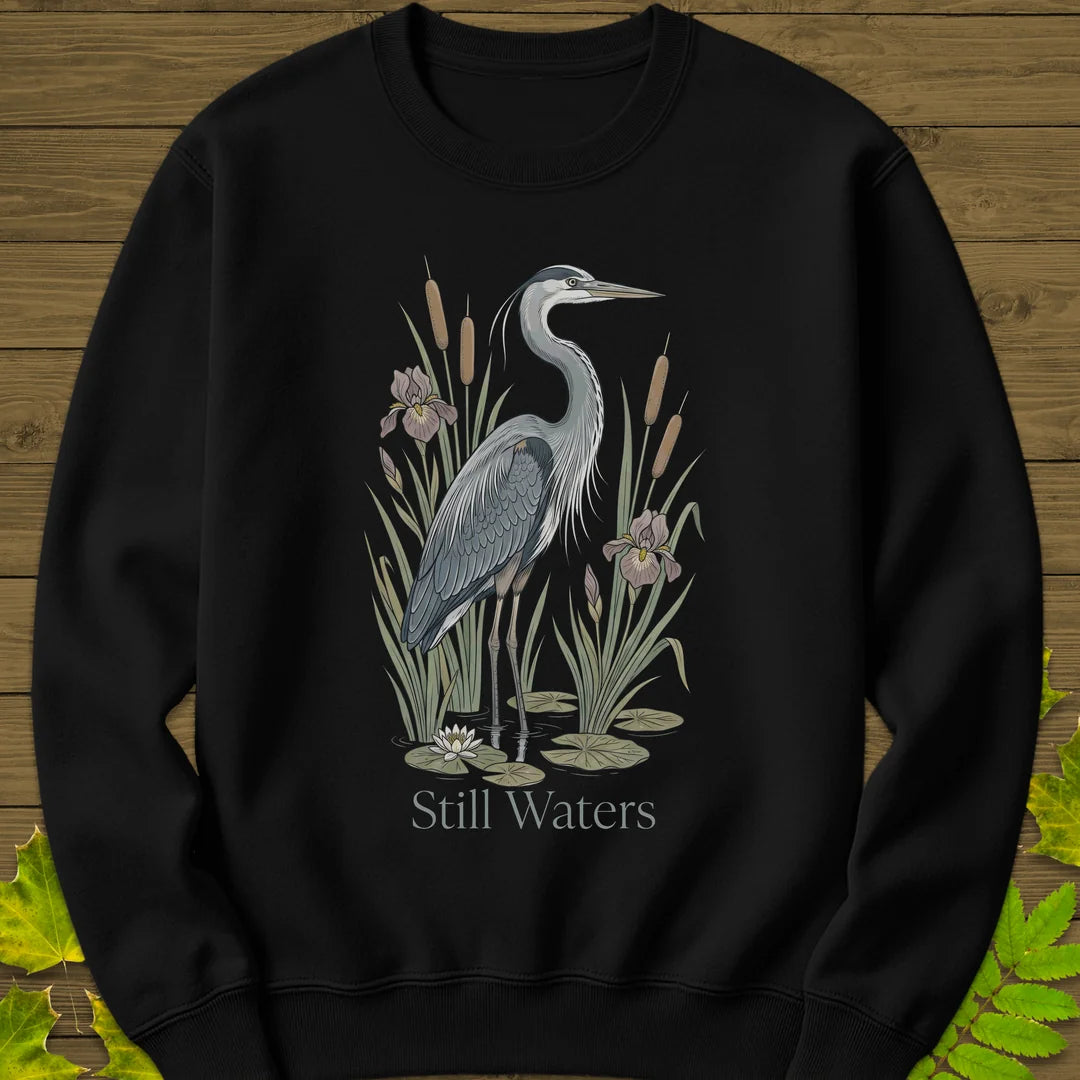 Still Waters Sweatshirt in Black