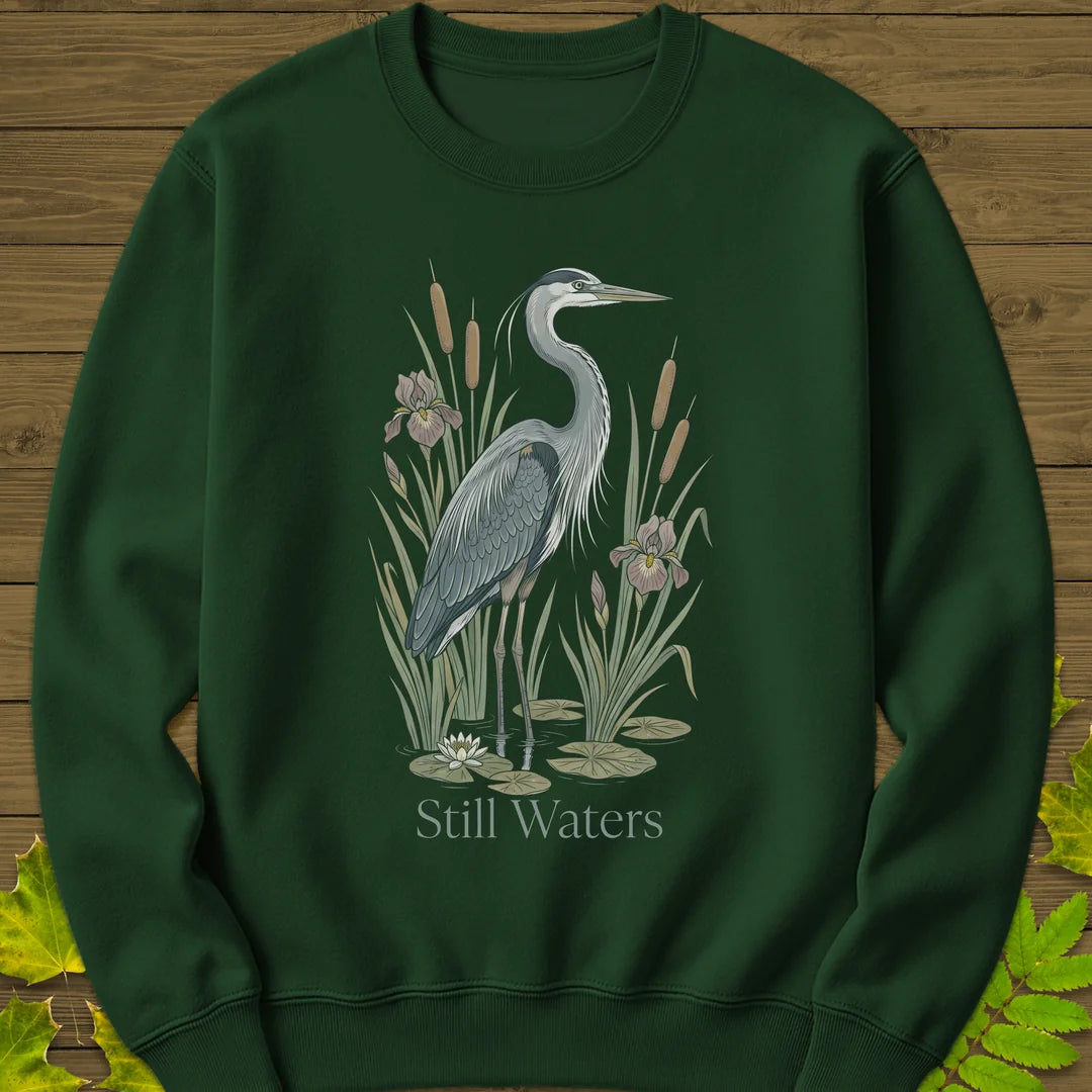 Still Waters Sweatshirt in Forest Green