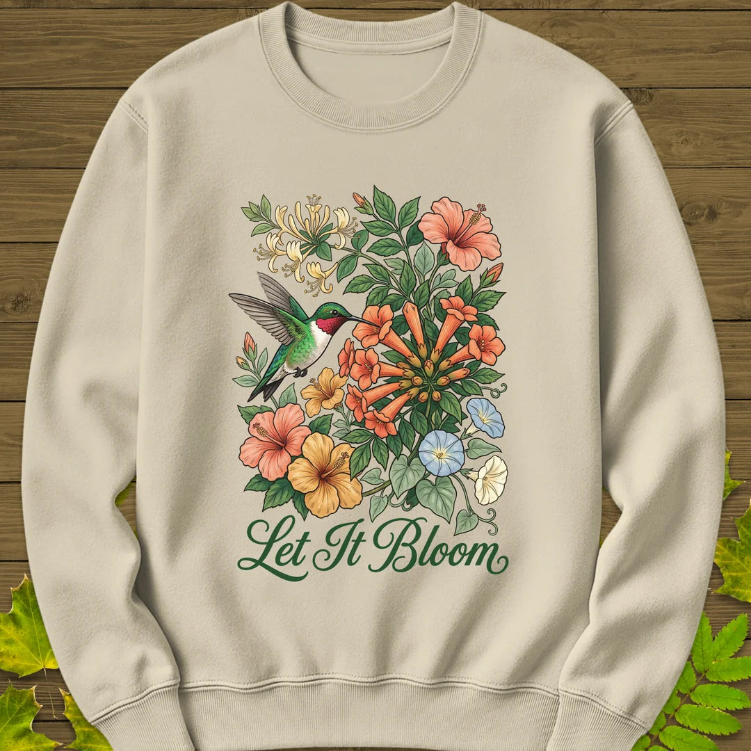 Let It Bloom Sweatshirt in Sand