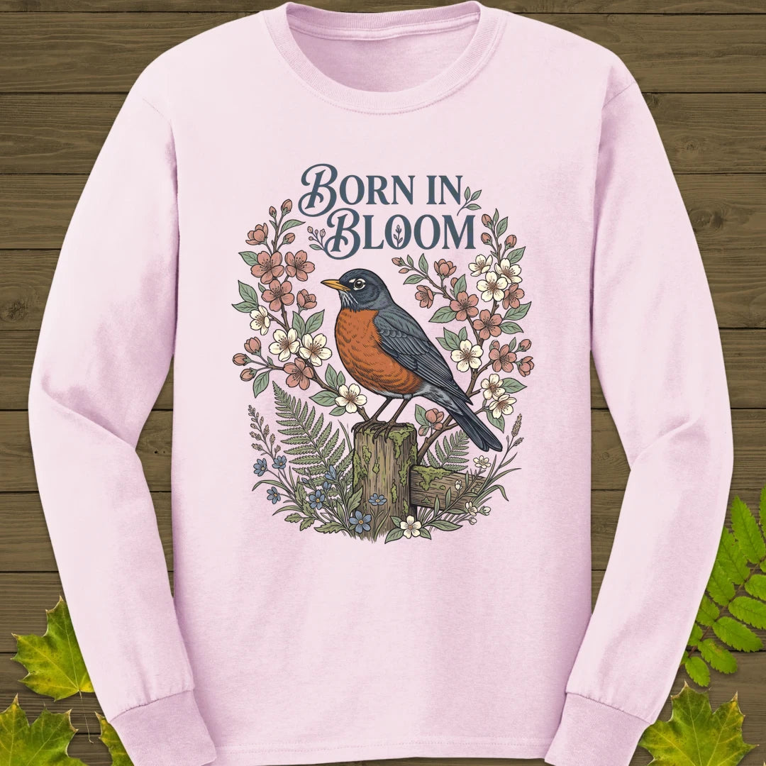 Born In Bloom Long Sleeve Light Pink