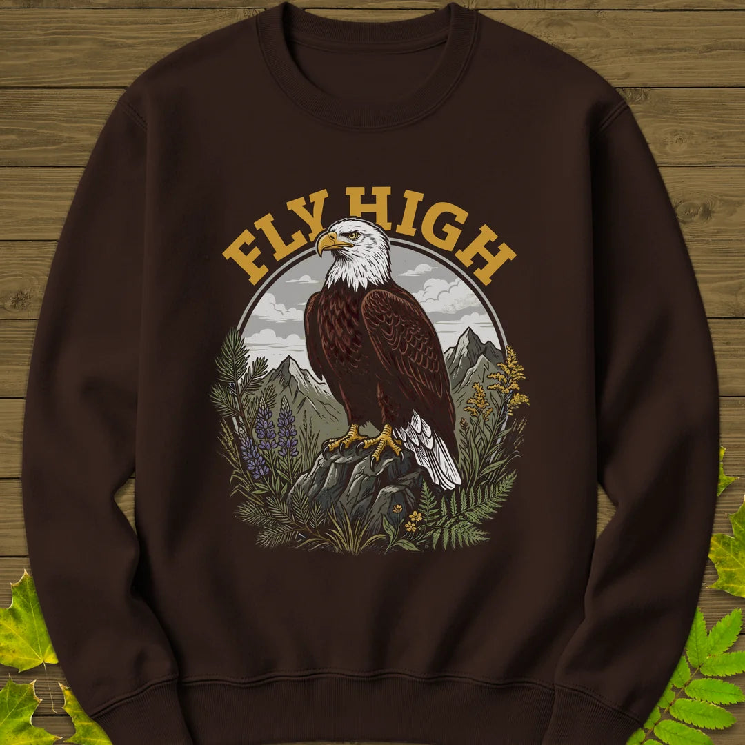 Fly High Sweatshirt in Dark Chocolate