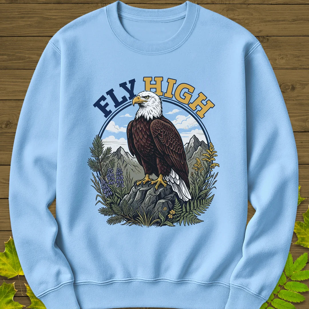 Fly High Sweatshirt in Light Blue