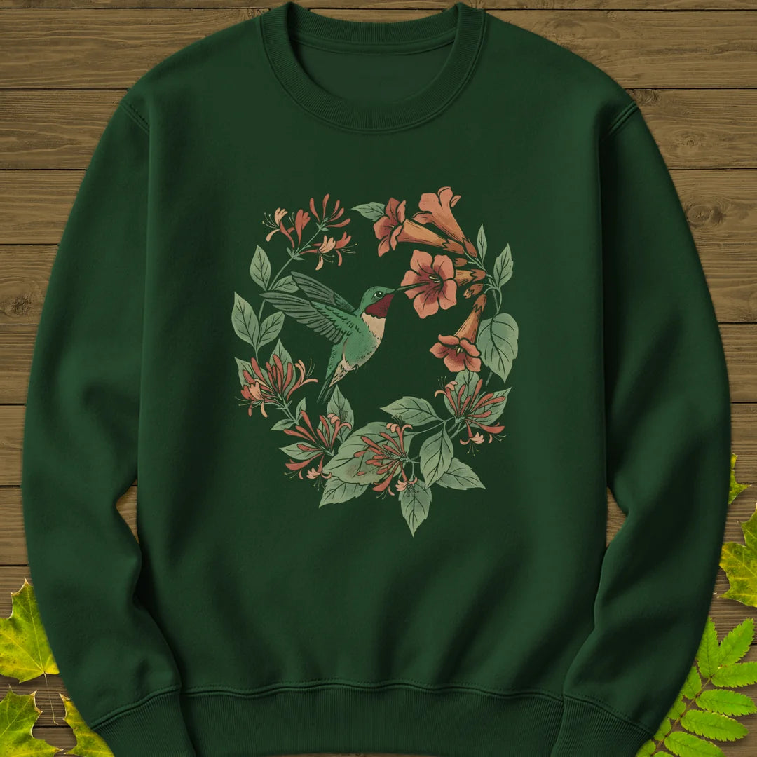Bloom Chaser Sweatshirt in Forest Green