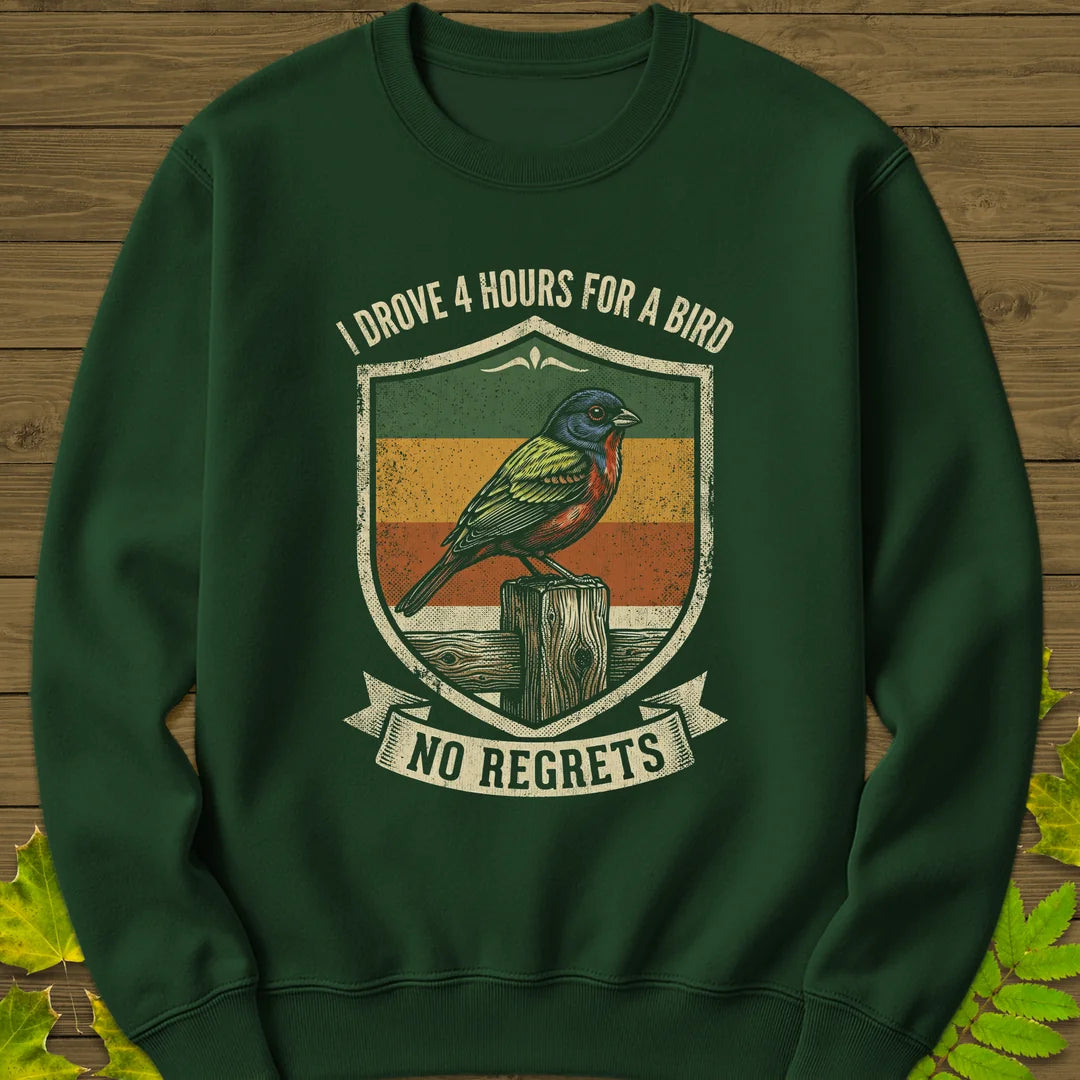 No Regrets Sweatshirt in Forest Green