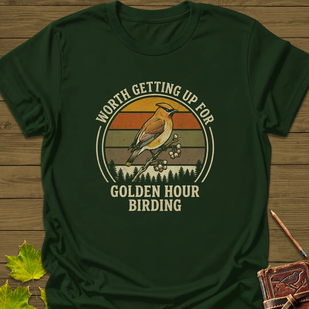 Golden Hour T-Shirt in Forest Green