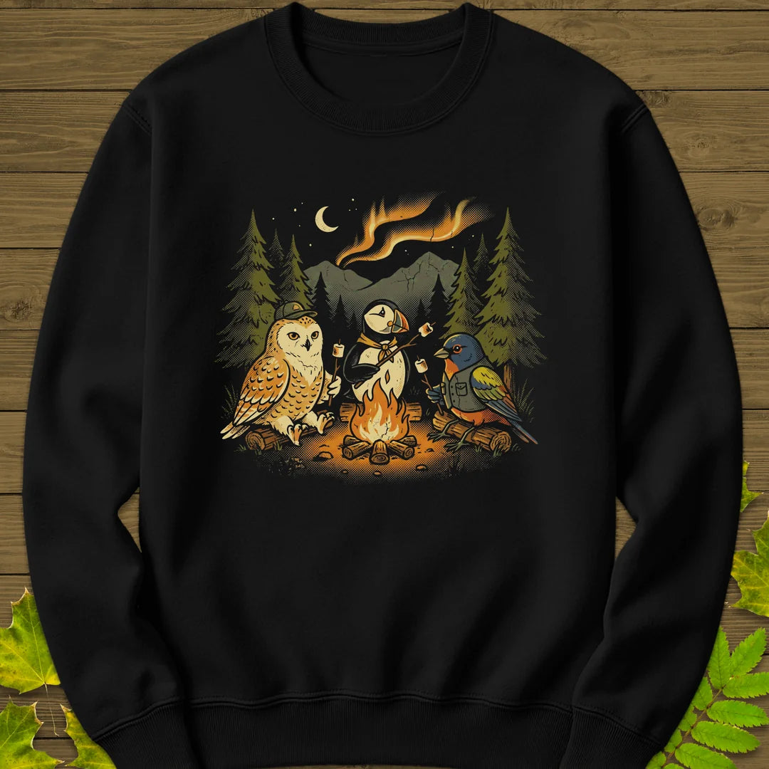 Life List Camping Sweatshirt in Black