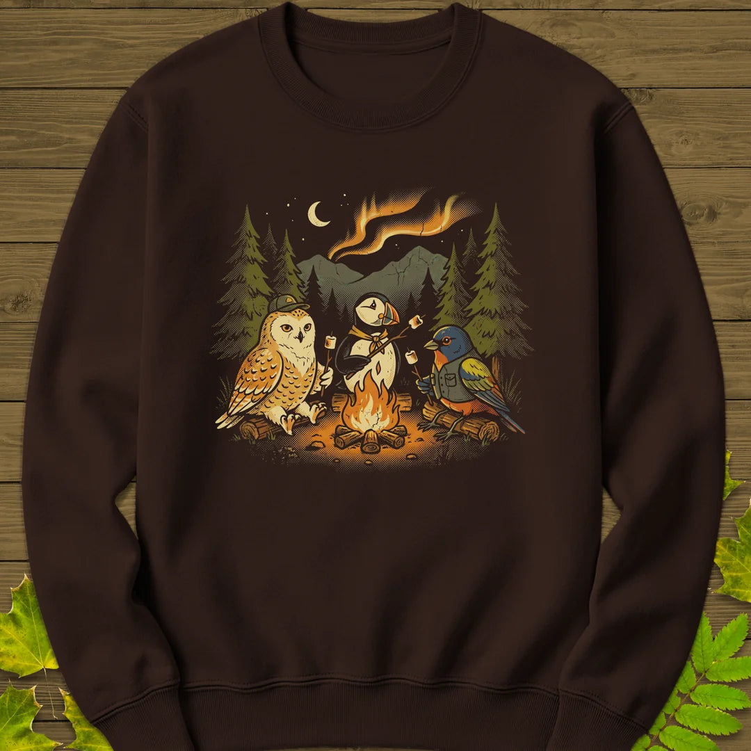 Life List Camping Sweatshirt in Dark Chocolate