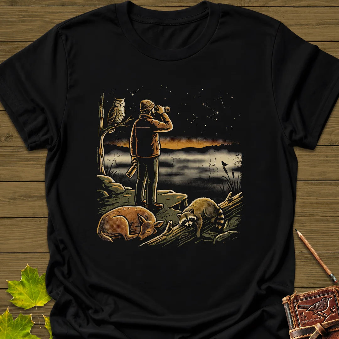 Dawn Birding T-Shirt in Black