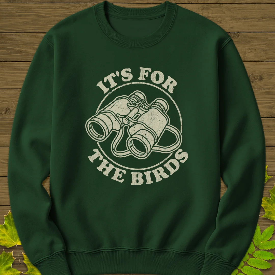 For The Birds Sweatshirt in Forest Green