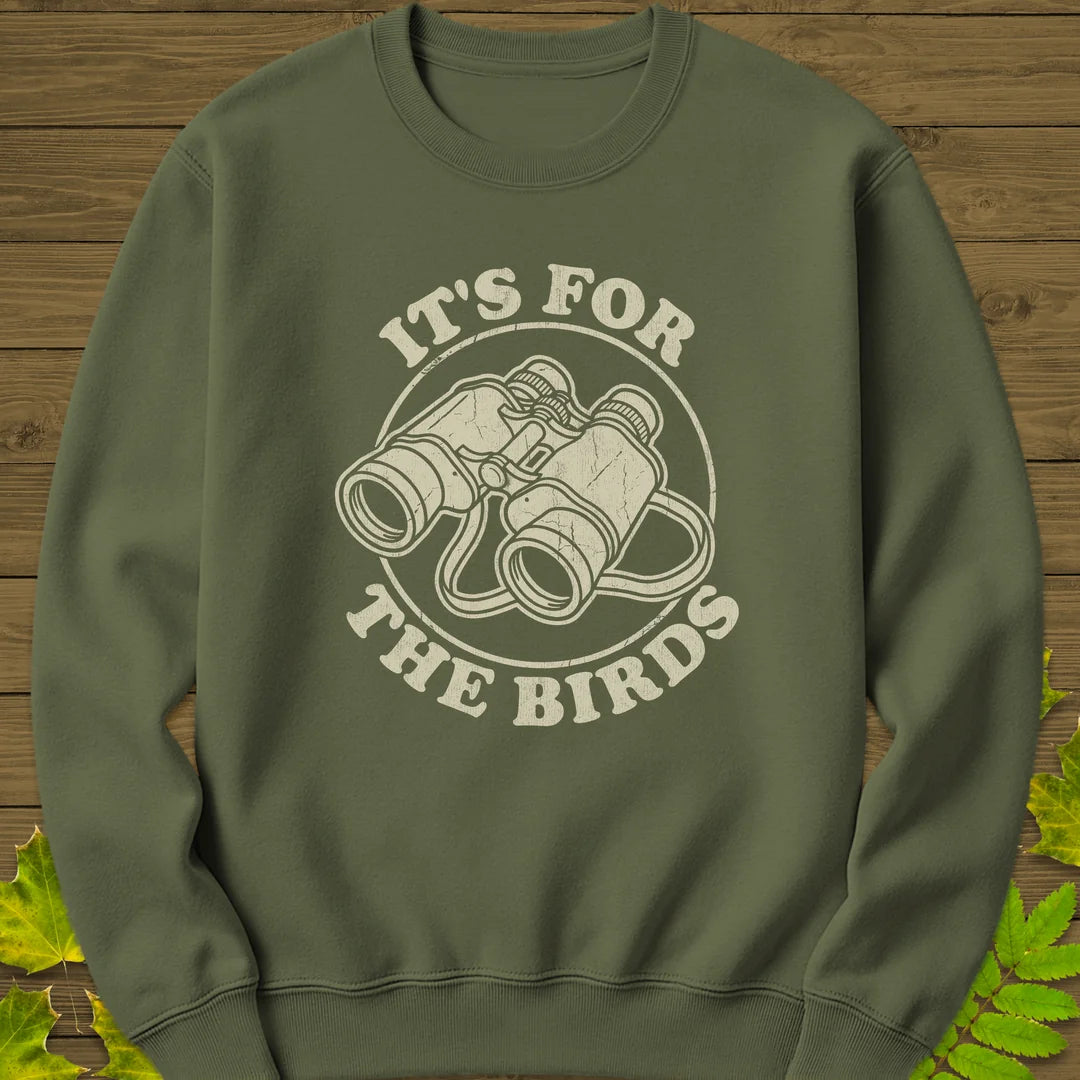 For The Birds Sweatshirt in Military Green