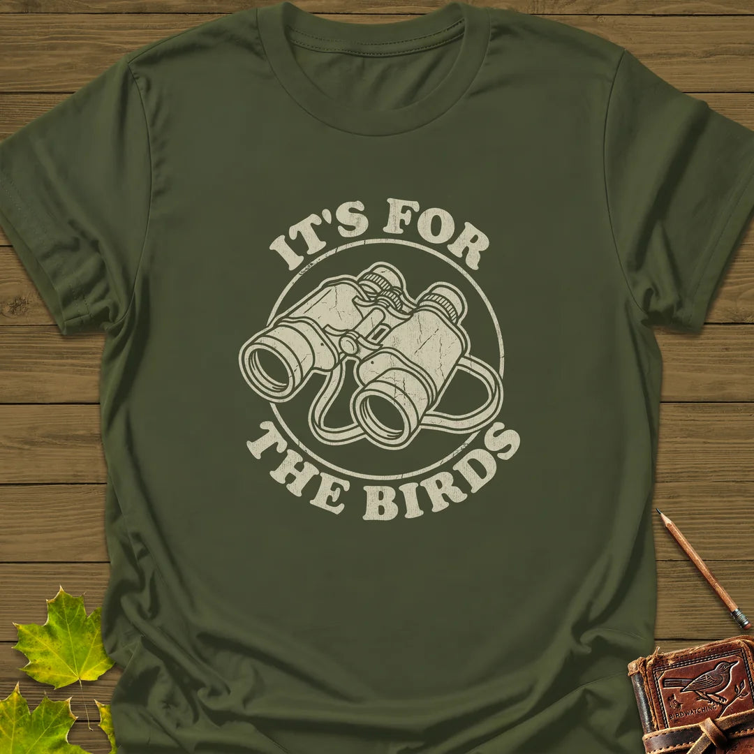 For The Birds T-Shirt in Military Green