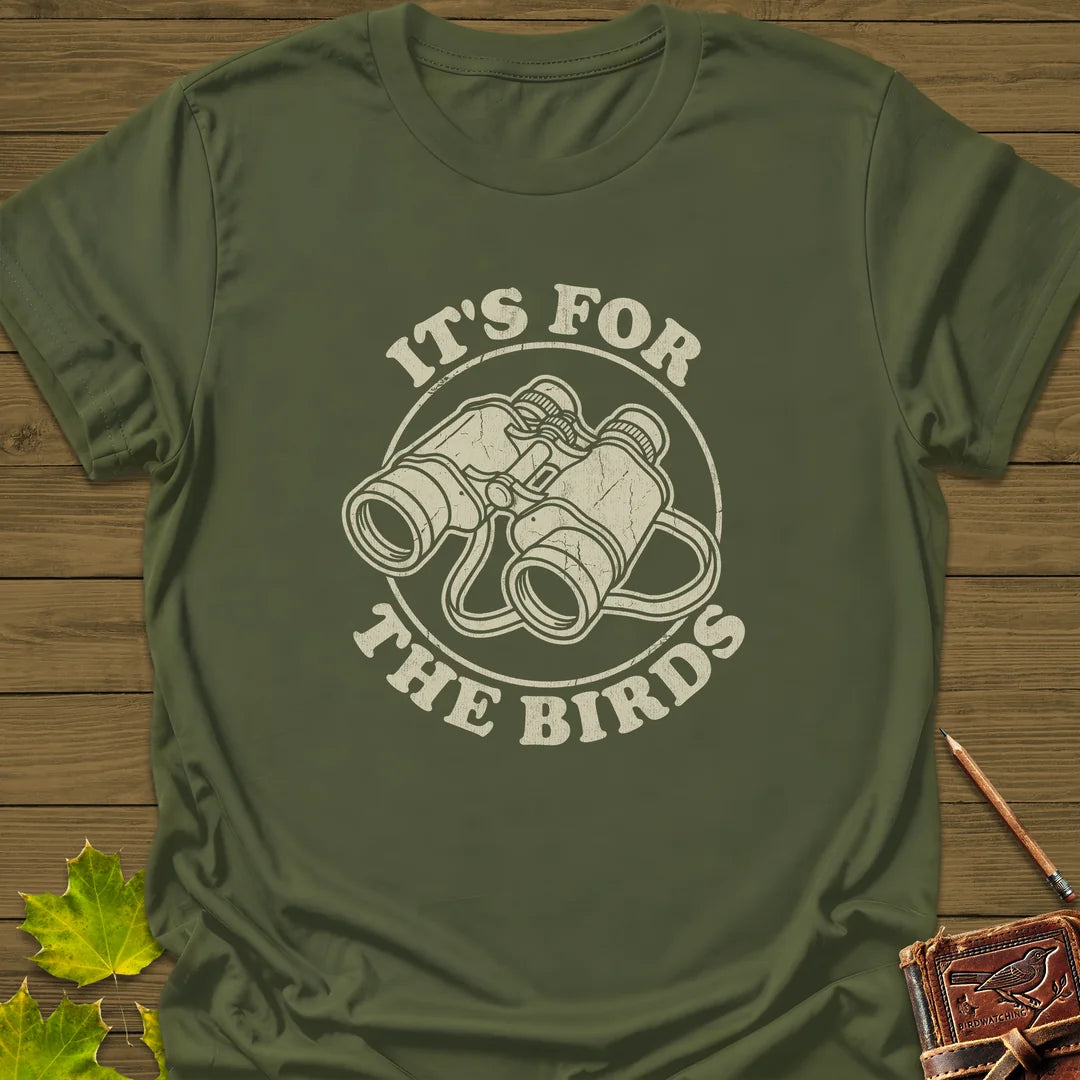 For The Birds T-Shirt in Military Green