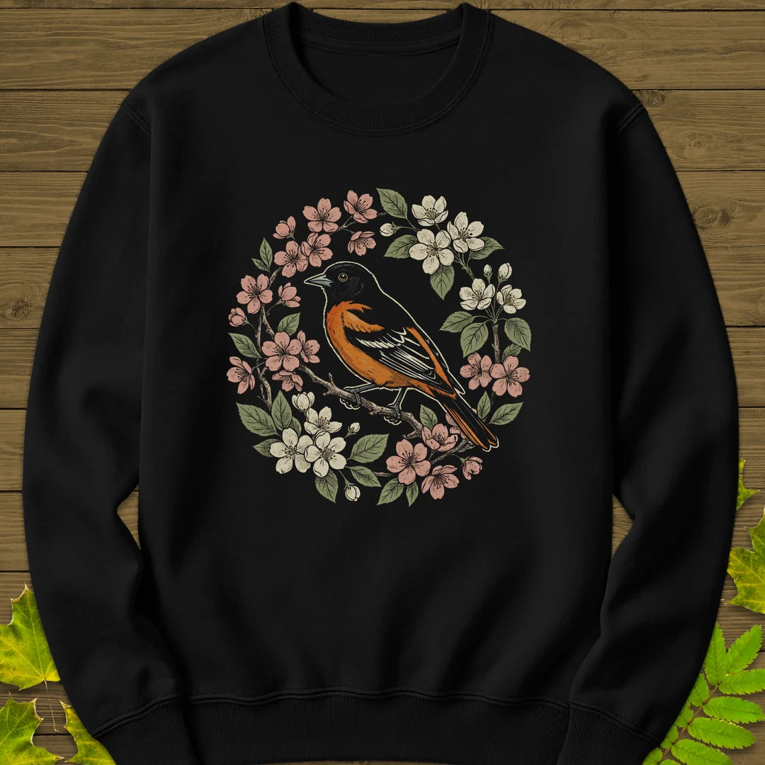 Baltimore Bloom Sweatshirt in Black