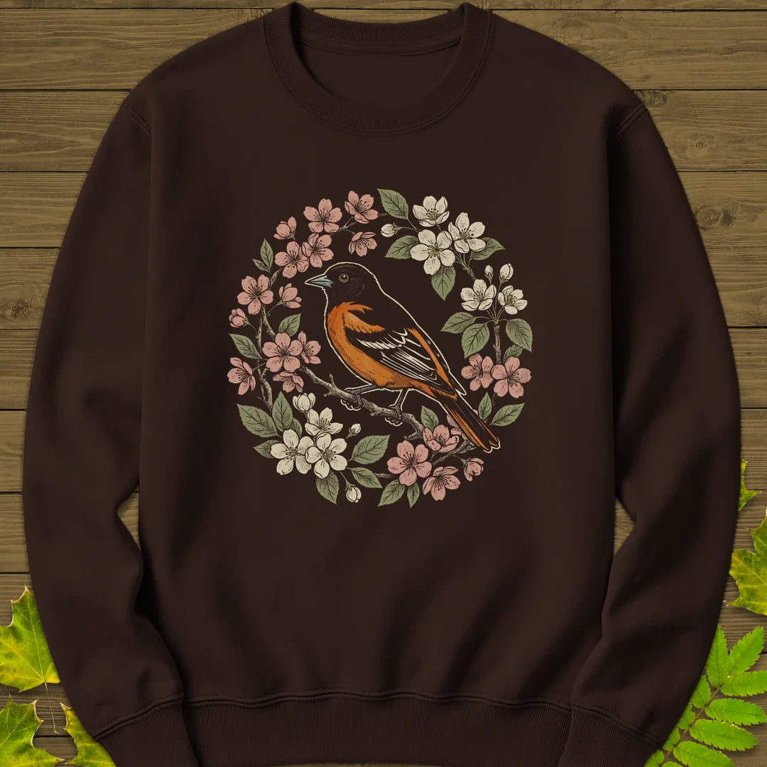 Baltimore Bloom Sweatshirt in Dark Chocolate