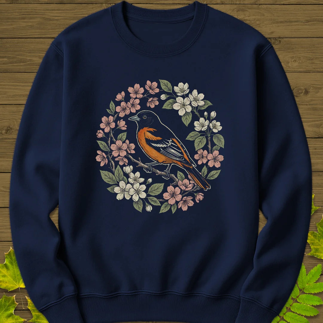 Baltimore Bloom Sweatshirt in Navy