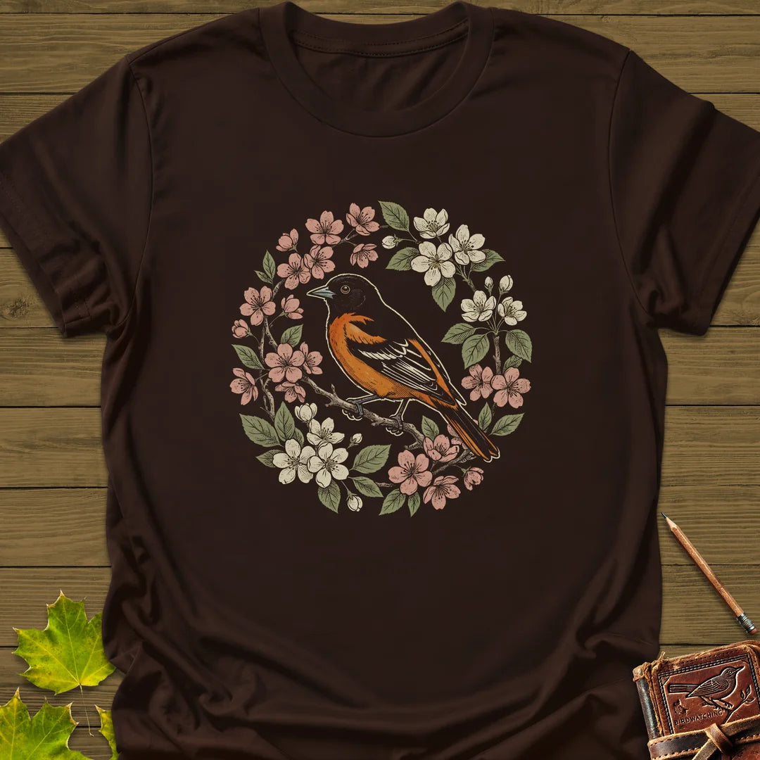 Baltimore Bloom T-Shirt in Dark Chocolate