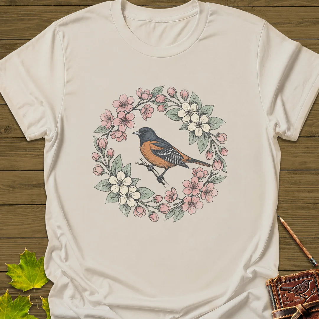 Oriole In Bloom T-Shirt in Natural