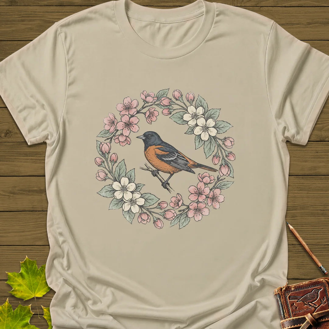 Oriole In Bloom T-Shirt in Sand