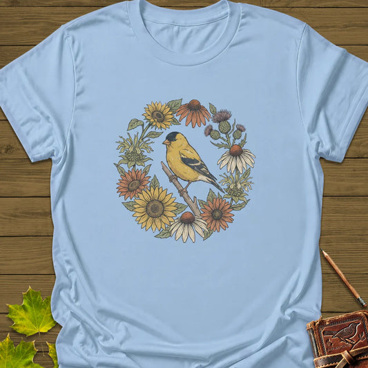 Golden Perch T-Shirt in Light Blue