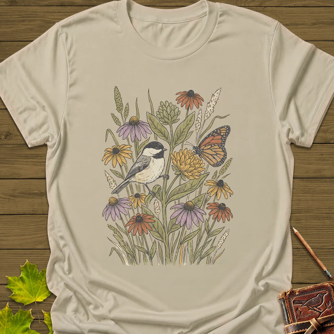 Meadow Chickadee T-Shirt in Sand