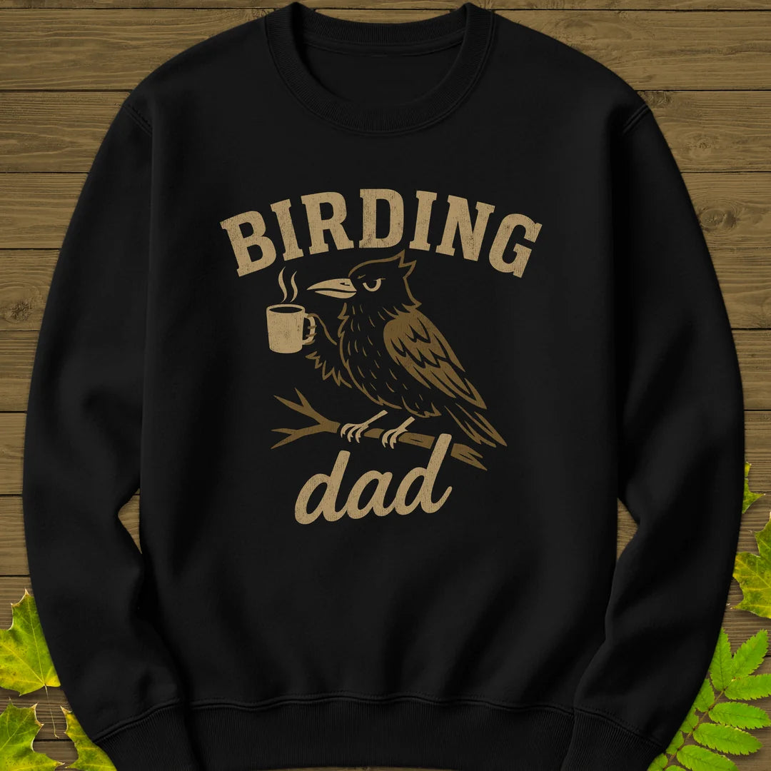 Birding Dad Sweatshirt in Black
