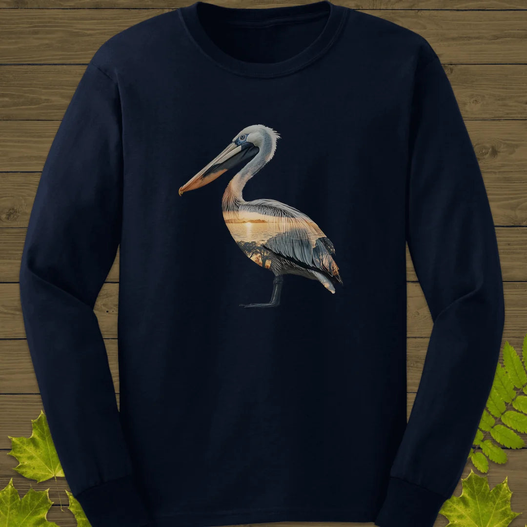 Pelican Sunset Long Sleeve in Navy