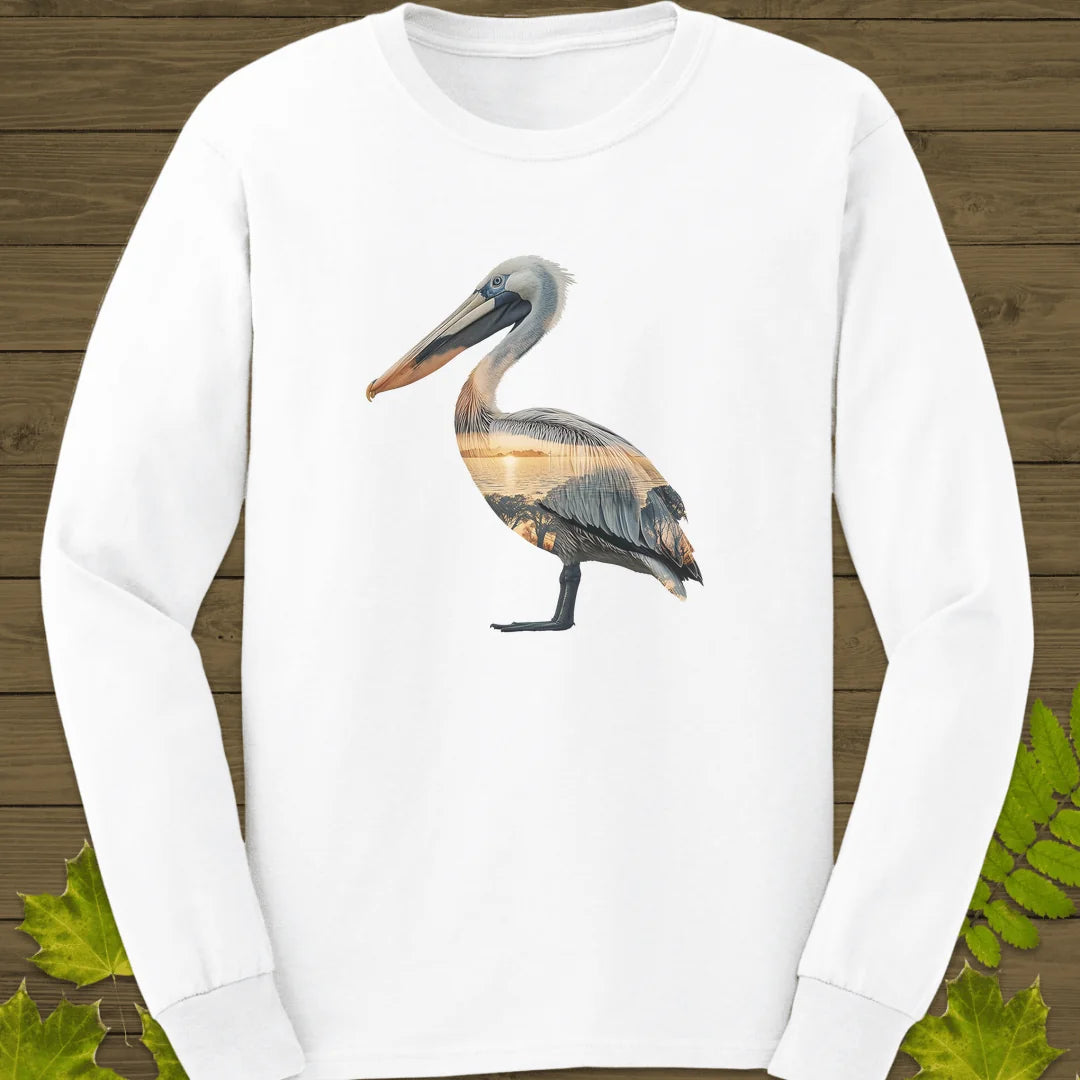 Pelican Sunset Long Sleeve in White