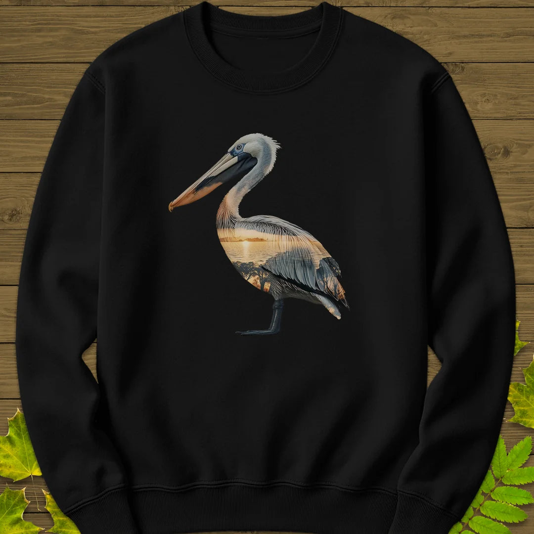 Pelican Sunset Sweatshirt in Black