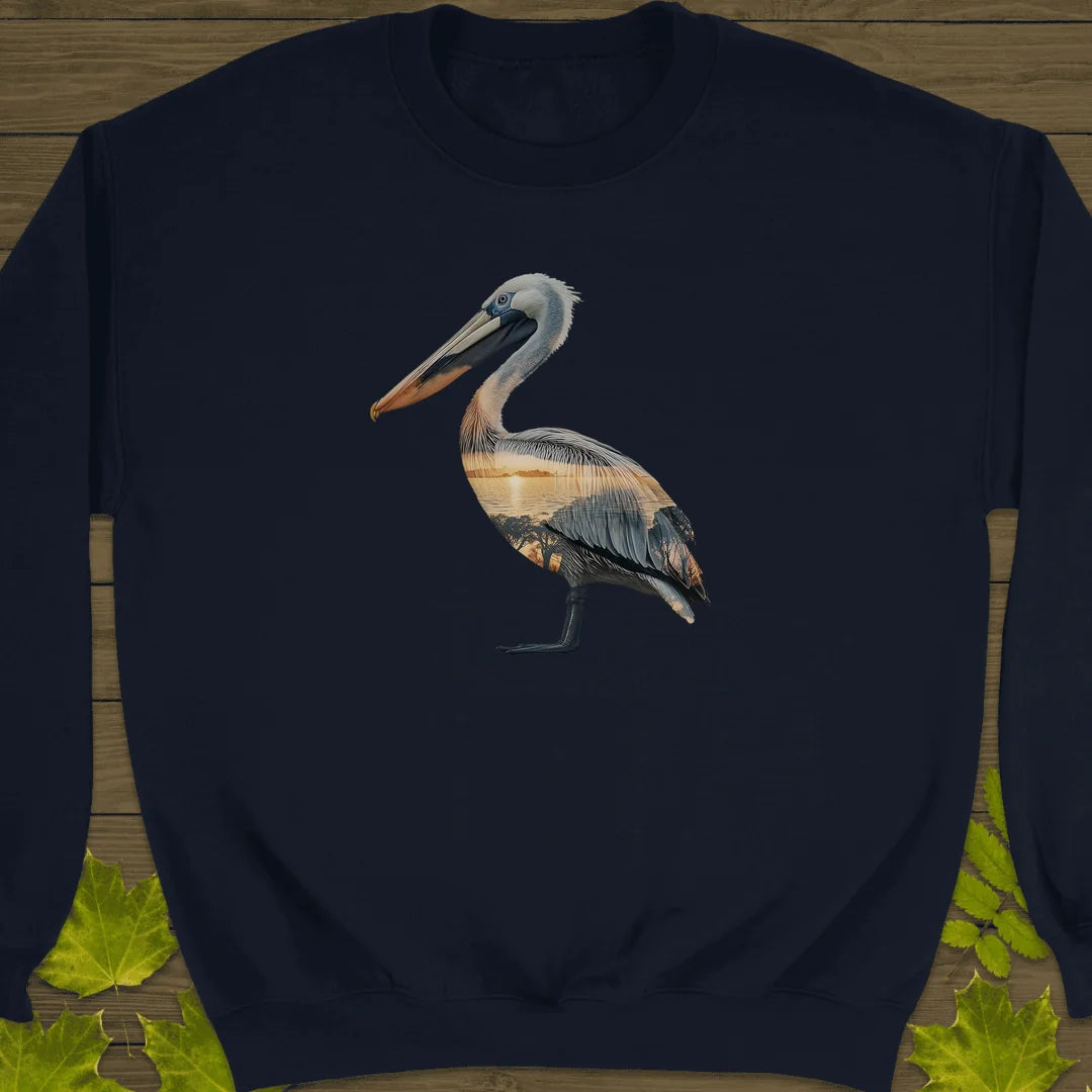 Pelican Sunset Sweatshirt in Navy
