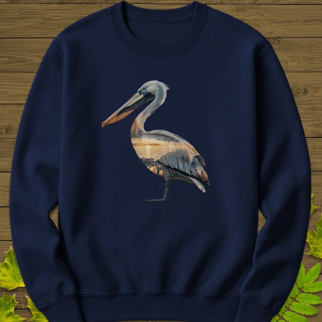 Pelican Sunset Sweatshirt in Navy
