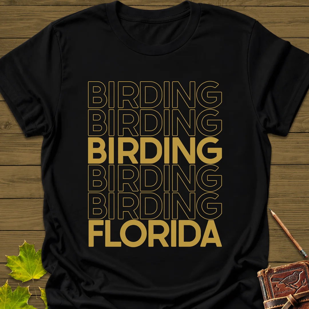 Birding Florida T-Shirt in Black