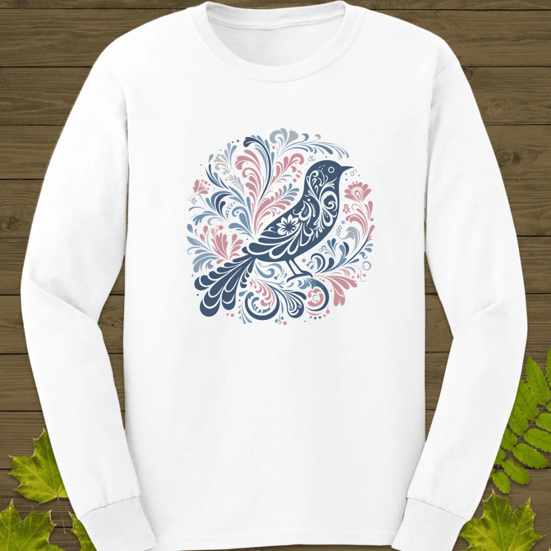 Artful Wings Long Sleeve in White