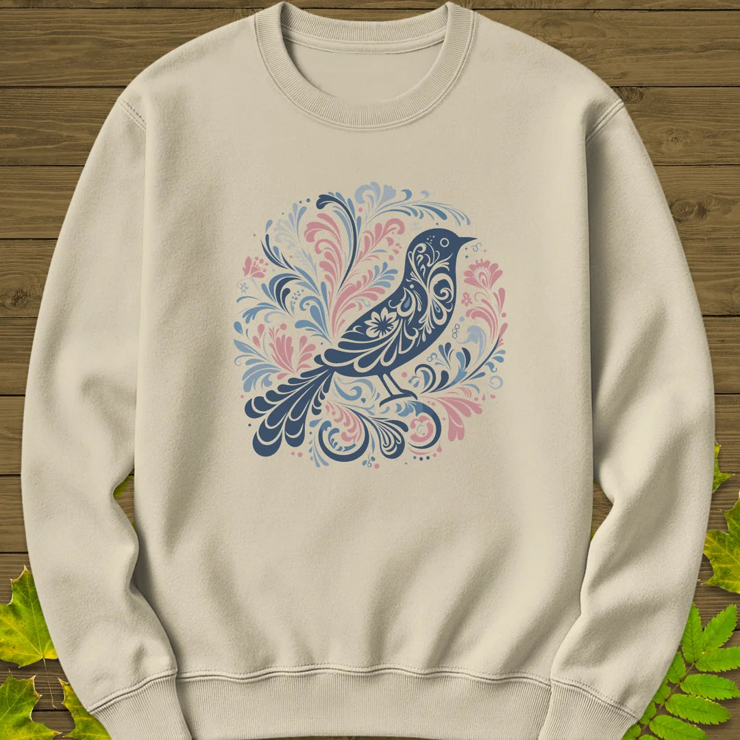 Artful Wings Sweatshirt in Sand