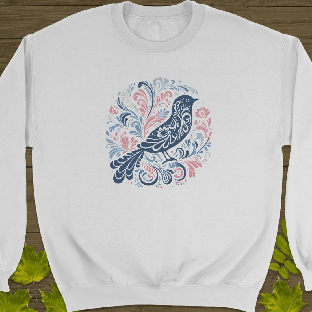 Artful Wings Sweatshirt in White