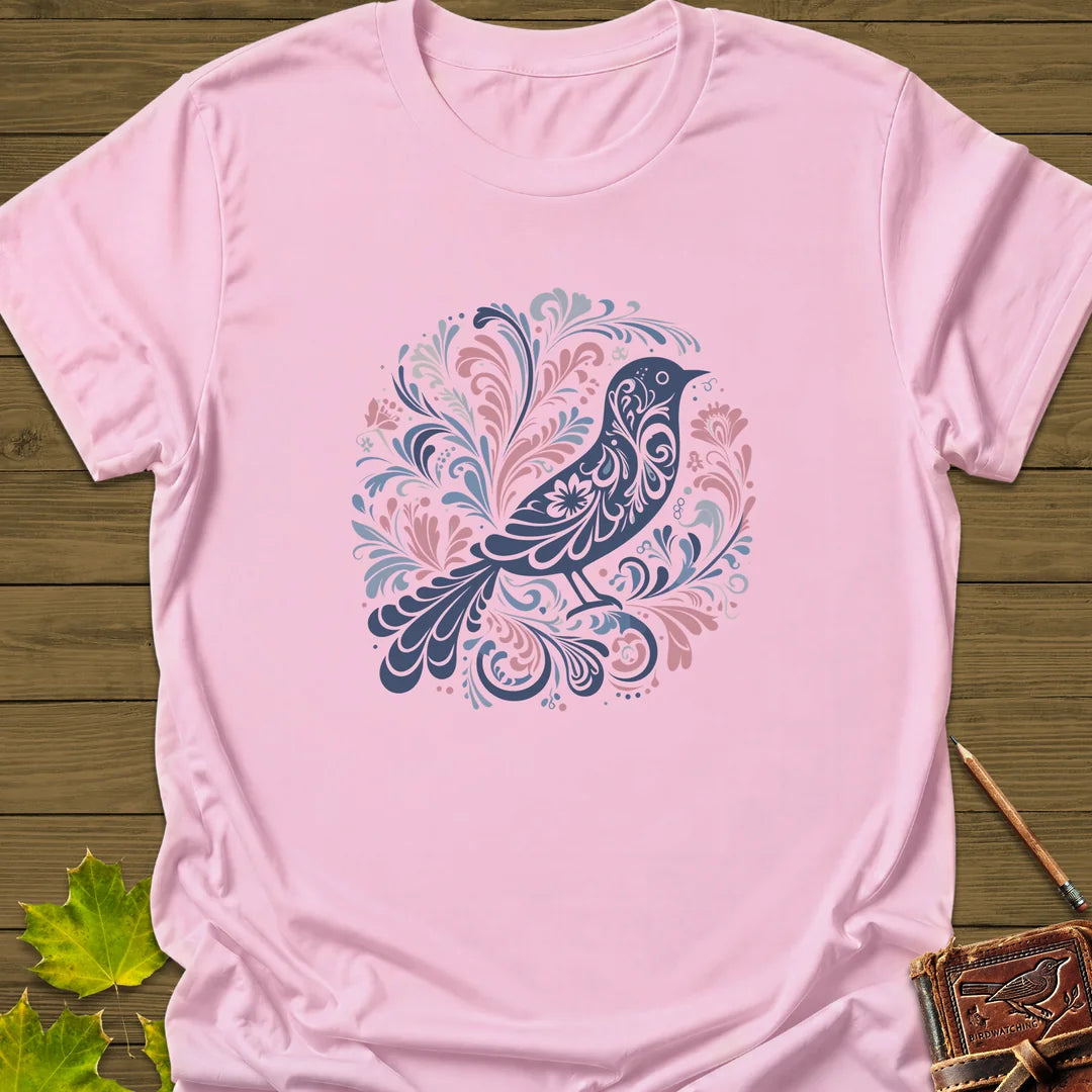 Artful Wings T-Shirt in Light Pink