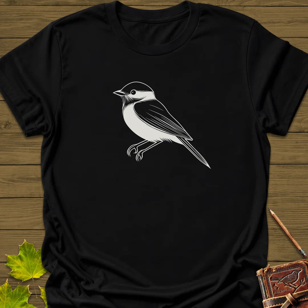 Chickadee Chic T-Shirt in Black