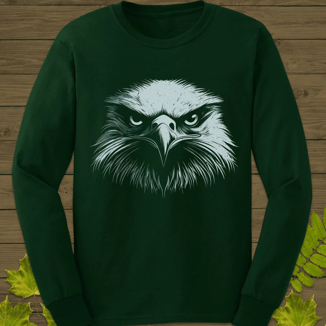 Fierce Focus Eagle Long Sleeve in Forest Green