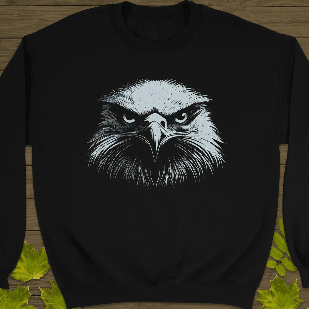 Fierce Focus Eagle Sweatshirt in Black