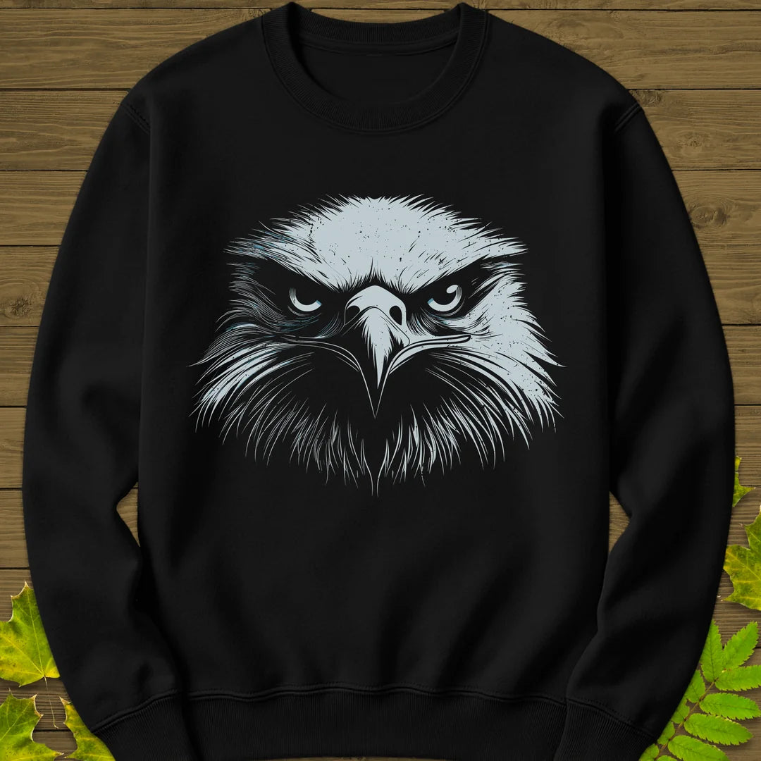 Fierce Focus Eagle Sweatshirt in Black