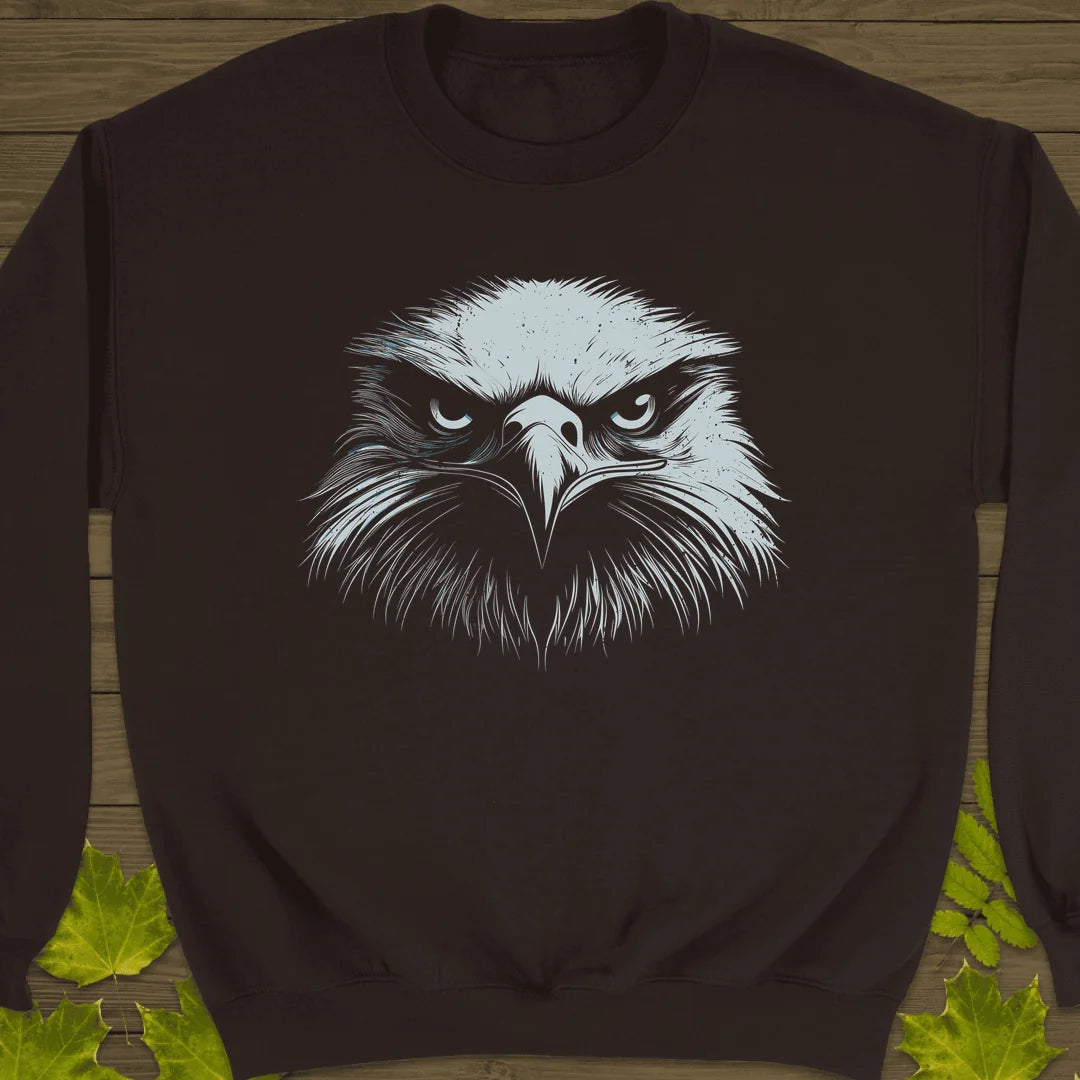 Fierce Focus Eagle Sweatshirt in Dark Chocolate