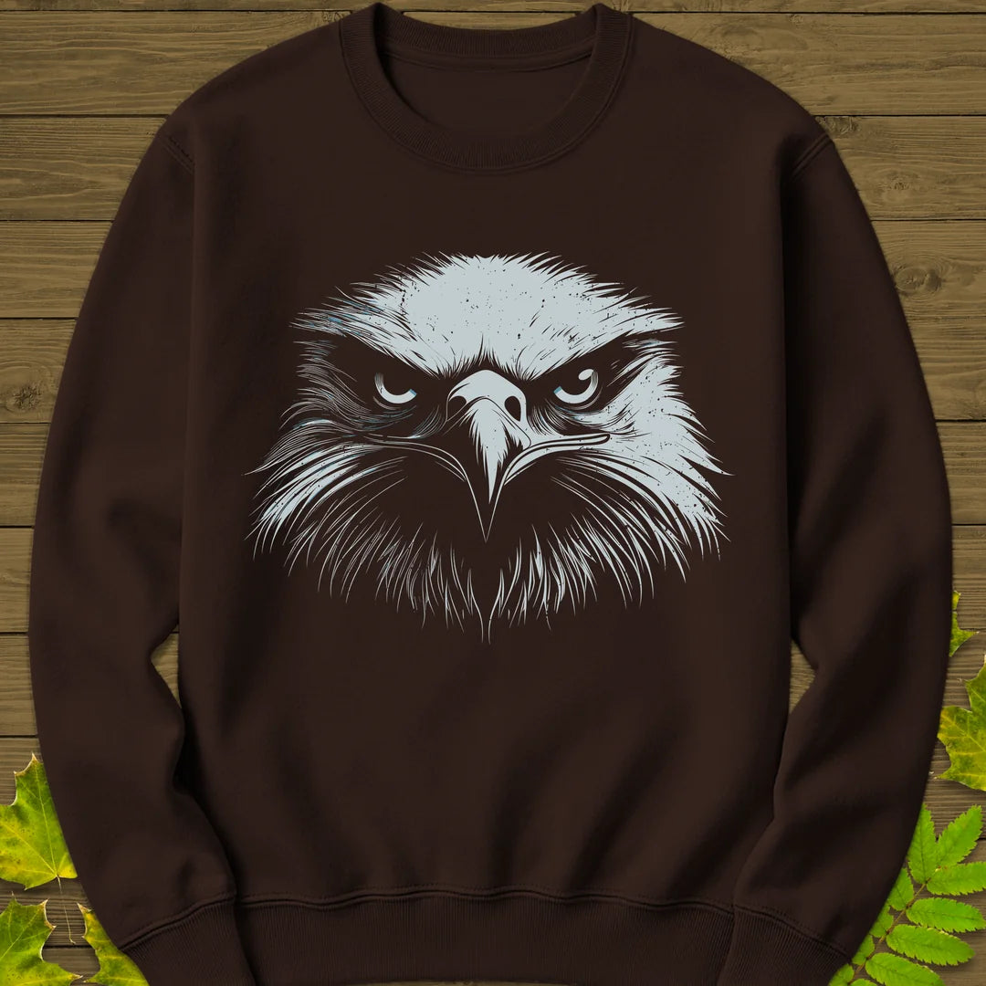 Fierce Focus Eagle Sweatshirt in Dark Chocolate
