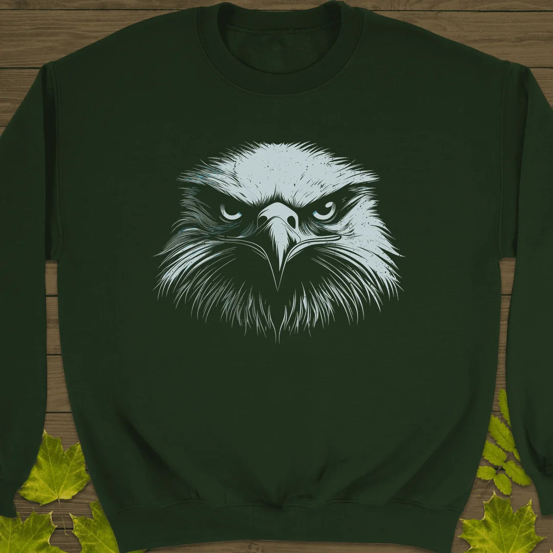 Fierce Focus Eagle Sweatshirt in Forest Green