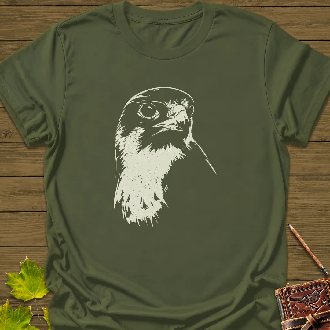 Falcon's Gaze T-Shirt in Military Green