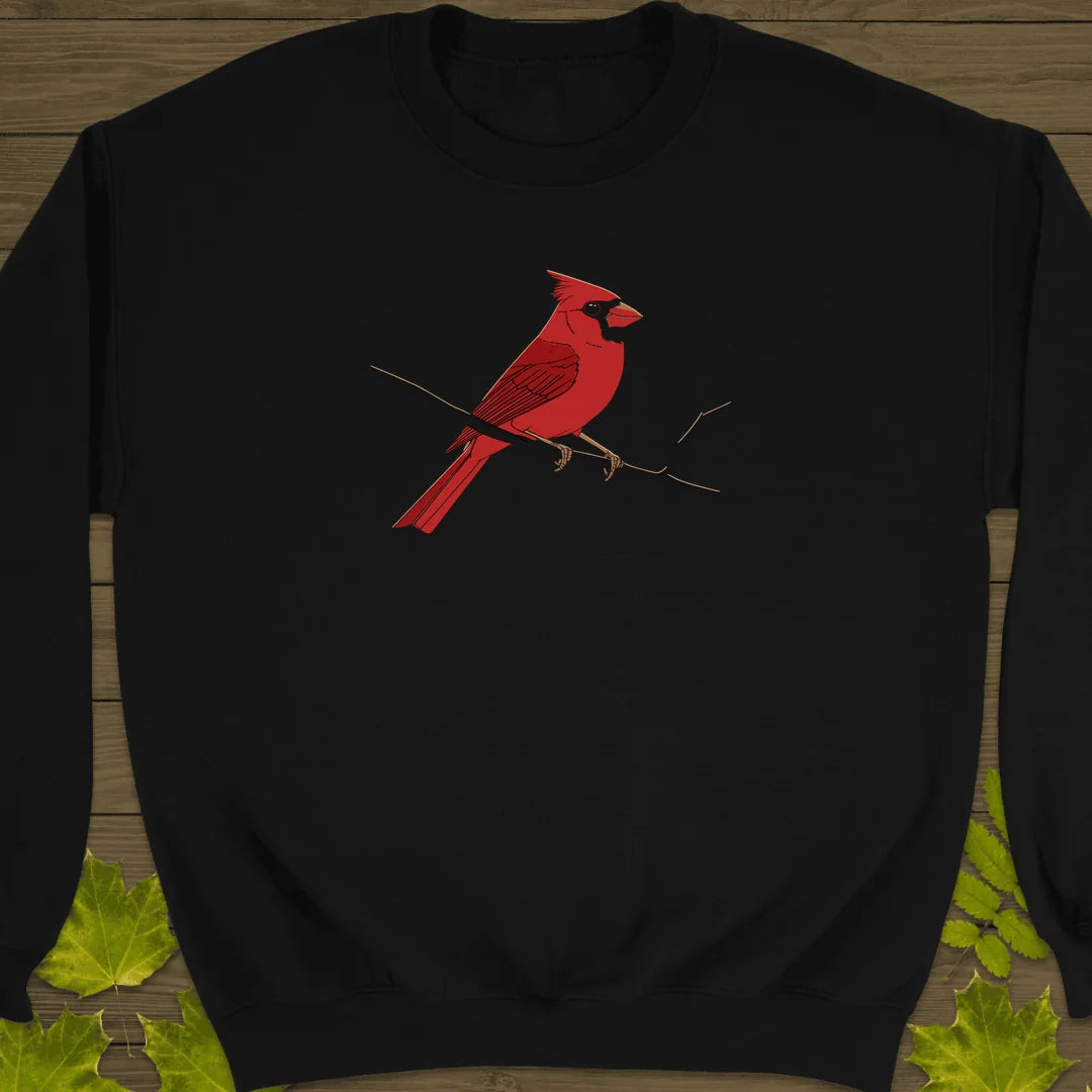 Crimson Perch Sweatshirt in Black
