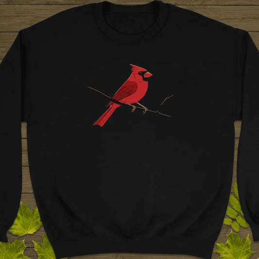Crimson Perch Sweatshirt in Black