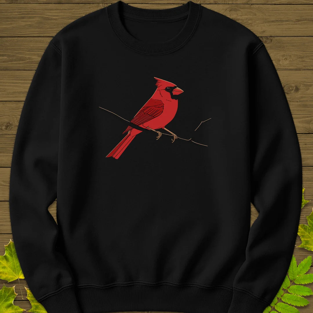 Crimson Perch Sweatshirt in Black